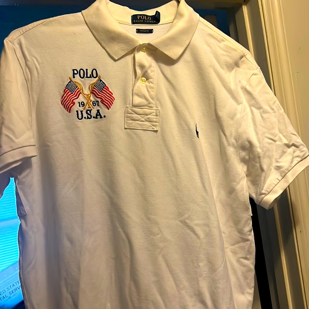 Men’s white Polo shirt